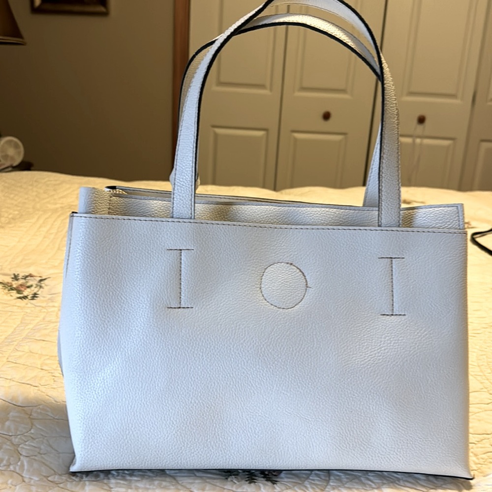 DAVID JONES WHITE PURSE, MULTI-COMPARTMENTS, NWT.  Extra Strap/Shoulder Bag!